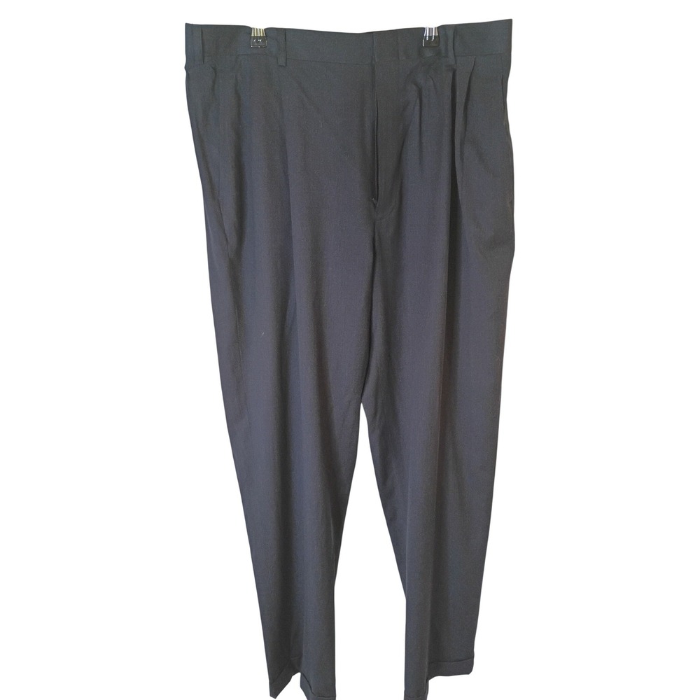 Jos. A. Bank Travelers Collection Mens 38x32 Navy Blue 100% Wool Pleated Pants